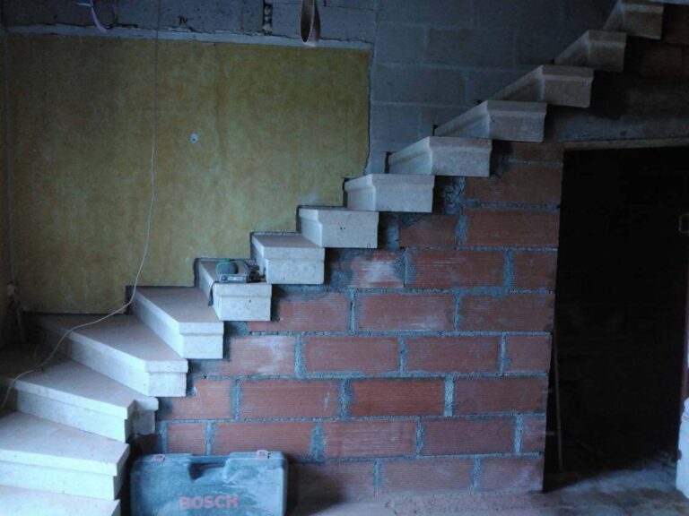 mise en place d'un escalier